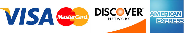 Visa Mastercard Discover and AMEX logo